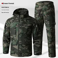 Ensemble tactique softshell chaud et résistant pour homme, imperméable et résistant à la chaleur, camouflage, vêtements de travail, tendance, mode décontractée