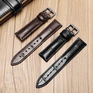 <span class=keywords><strong>Bracelet</strong></span> de <span class=keywords><strong>montre</strong></span> en <span class=keywords><strong>cuir</strong></span> véritable de peau de crocodile EYP-Slub CHARM 22 mm Vente directe d'usine Type boucle à ardillon pour pour pour - Product Image 5