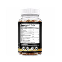 Gummies de Shilajit de l'Himalaya à Marque Blanche OEM avec Ashwagandha et Curcuma, 60 Unités, Complément Alimentaire Antioxydant et Soutien Immunitaire