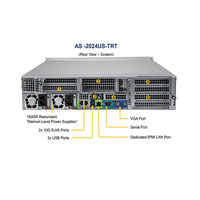 Serveur AS-2024US-TRT A+ 2U en rack, 100% original, scellé en usine, double EPYC, 24 DIMM DDR4 3200MHz, 64 cœurs, double 10GbE