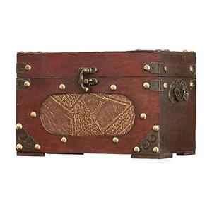 Mini <span class=keywords><strong>coffre</strong></span> au trésor <span class=keywords><strong>de</strong></span> <span class=keywords><strong>pirate</strong></span> en bois marron écologique petit emballage <span class=keywords><strong>de</strong></span> boîte vide pour enfants pour jouets en gros - Product Image 4