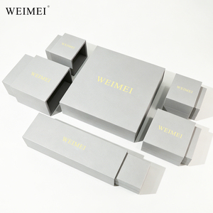WEIMEI Luxury Jewelry Gift Boxes With Led Lighting Hinged Rectangular Packaging For Ring Pendant Necklace - Product Image 4