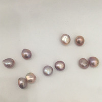 Perles d'eau douce baroques naturelles de haute qualité AAA, en paire, longueur 11 mm, 12-15 mm, avec demi-trou, sans noyau