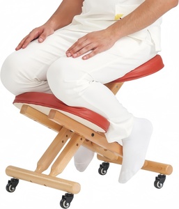 Chaise à genoux ergonomique pliable en bois Master Massage - Tabouret <span class=keywords><strong>de</strong></span> correction <span class=keywords><strong>de</strong></span> posture réglable au design moderne pour le bureau et la maison - Product Image 3