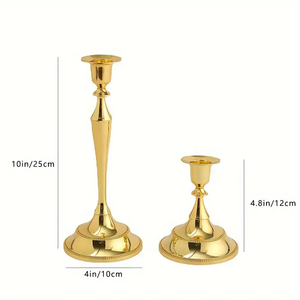 Foryoudecor al por mayor MESA DE BODA aleación de zinc decoración de lujo portavelas de oro - Product Image 5