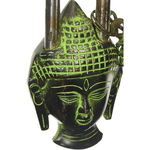 Handcrafted Lord Buddha <b>Head</b> Lock with 2 Security Keys Beautiful Brass Decorative Padlocks Antique <b>Style</b> - Product Image 4