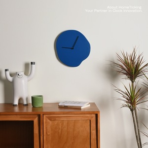 Nhà Máy bán hàng trực tiếp Klein màu xanh phong cách Ins cao cấp Nhà Đồng hồ treo tường hiện đại Quarts kim hiển thị đơn giản nghệ thuật sáng tạo đồng hồ treo tường - Product Image 4