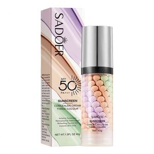 Três cores Isolamento Creme Delicado Hidratante Impermeável Brightening Skin Tone Trimming Maquiagem Primer Concealer Sunscreen Creme - Product Image 1