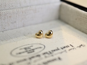 Boucles d'oreilles clous personnalisées en or massif 18 carats Xinfly, bijoux en or fin, cadeau, AU75 - Product Image 3