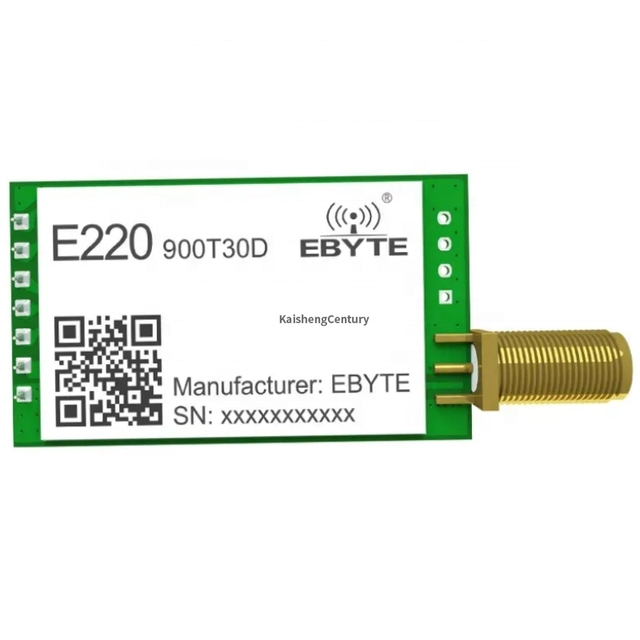 Stock E220-900T30D LLCC68 10km Long Distance Wireless Transmitter Module 915MHz LoRa RF Module with Air Wake-up WiFi Support
