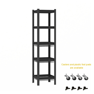 Organizador de Cocina de Metal Resistente a la Oxidación, con Altura de Niveles Ajustable, Cesta Extraíble, <span class=keywords><strong>Estante</strong></span> de Almacenamiento de Acero - Product Image 5