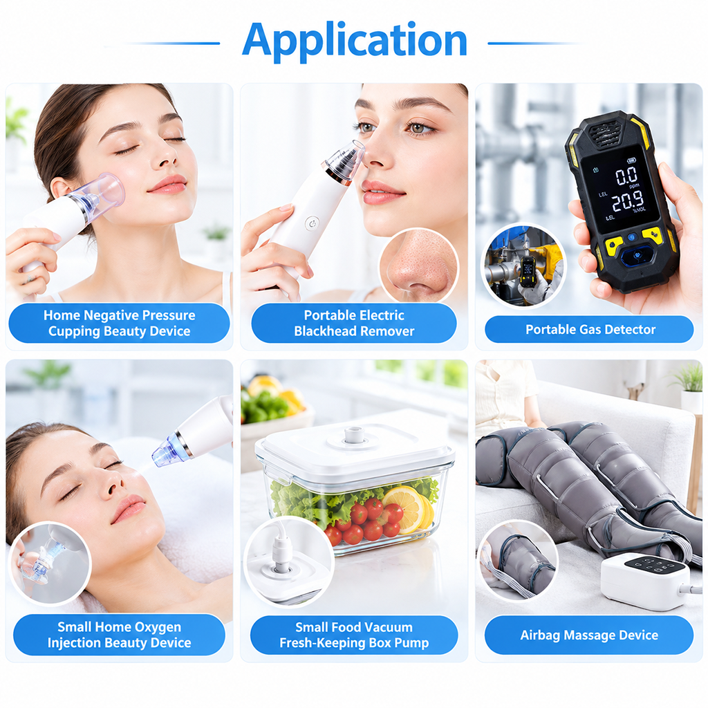 Wholesale Custom 120kpa 6v 12v 24v DC 3.8LPM Low Noise Long Life Mini Diaphragm Air Pump for Beauty Device · image 2