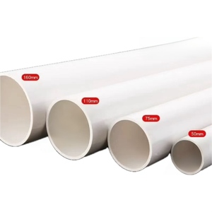 Le tuyau en <span class=keywords><strong>PVC</strong></span> durable Excellente résistance chimique Anti-Corrosion Caractéristiques écologiques pour l'ingénierie de drainage intérieur/extérieur - Product Image 1