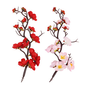 Plum Blossom Branch Cake Toppers Red And Pink Plastic Reusable For Birthday Decorations - Product Image 4