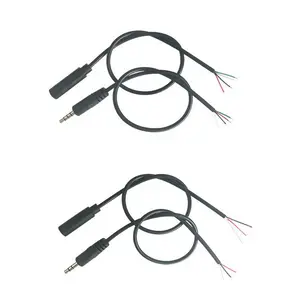 3.5mm 2.5mm Jack Male Female To Soldering Bare End Stereo Aux Audio Cable