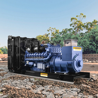 WEICHAI 8M33D975E310 alimenté 1100KVA AC groupe électrogène diesel triphasé usine hôpital démarrage automatique fréquence 50Hz