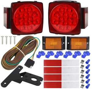 Kit de <span class=keywords><strong>luces</strong></span> de <span class=keywords><strong>remolque</strong></span> <span class=keywords><strong>LED</strong></span> de 12V, <span class=keywords><strong>luces</strong></span> de <span class=keywords><strong>remolque</strong></span> impermeables <span class=keywords><strong>sumergibles</strong></span> IP68, accesorios de luz de coche de 80 pulgadas de ancho - Product Image 1