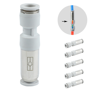 Clapet anti-retour pneumatique à solénoïde anti-retour à voie unique 4mm-12mm Tube de tuyau d'<span class=keywords><strong>air</strong></span> raccord rapide raccords tuyau à sens unique - Product Image 1