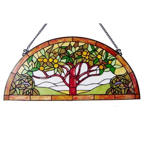 Vidrio Tiffany con Diseño de Árbol de Manzana Personalizado para Puerta, Ventana y Pared Divisoria, Iluminación - Product Image 4