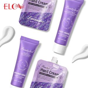 Vente en gros de soins de la peau à la lavande de marque privée ensembles de soins de la peau gommage corporel crème pour les mains crème pour les pieds ensemble de soins corporels éclatant - Product Image 2