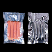 Sac d'emballage sous vide imprimé en gravure laminé argenté métallisé avec film transparent à l'avant pour le stockage alimentaire à long terme