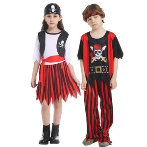 Costume <span class=keywords><strong>de</strong></span> <span class=keywords><strong>pirate</strong></span> des Caraïbes rayé pour petite fille pour la fête d'Halloween 2026, PRCS-003 - Product Image 2