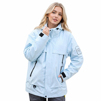 Veste coupe-vent imperméable respirante 3-en-1 pour femmes avec doublure polaire amovible pour toutes les saisons