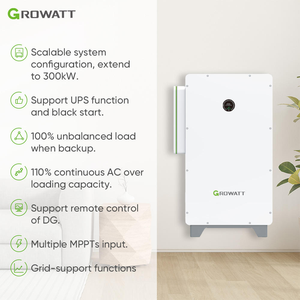 Sistema Híbrido Growatt de Alta Frecuencia de 50KW, 55KW, 100KW, Trifásico, Fuera de la Red - Product Image 4