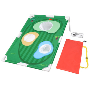 Filet d'entraînement de balançoire de golf intérieur et extérieur Portable filet de pratique de tige de coupe de golf et ensemble de Cage de frappe de cible de cour - Product Image 1