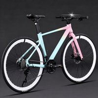 Sepeda Balap Kota Hard Frame High Carbon Steel L-TWOO 27-Speed dengan Garpu Baja, Suspensi, Rem Cakram Hidrolik untuk Remaja