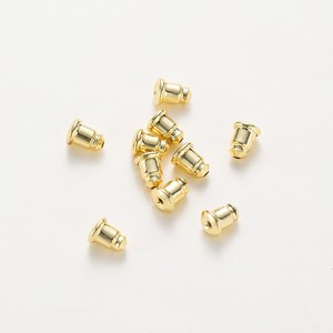 Bouchons d'oreilles ronds en cuivre plaqué or pour la fabrication de boucles d'oreilles GA0002 - Product Image 5