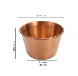 DFS830 Disponible en Tallas S, M, L, Utensilios de Cocina de Acero Inoxidable 304 de Grado Alimenticio, Taza Cónica para Salsas, Mermeladas y Condimentos - Product Image 2