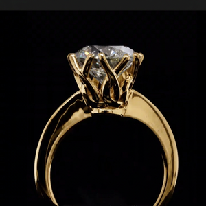 Diamante Natural Certificado IGI de 2.00 Ct, Corte Brillante, Solitario, Oro Amarillo de 14K, Anillo de Compromiso Clásico para Mujer, Joyería Evergreen - Product Image 1