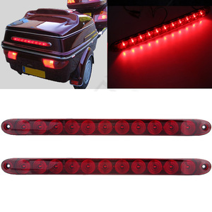 Barra de luz LED roja para remolque, luces intermitentes para estacionamiento, luz trasera de freno, 16 pulgadas, 11 LED - Product Image 5