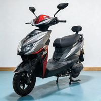 Moto électrique scooter adulte personnalisable, design rétro gris argenté, haute performance 60V, fabrication OEM ODM