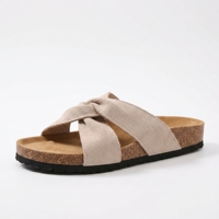 Sandales plates pour femmes, sandales décontractées pour femmes, vente en gros, chaussures respirantes pour l'été, plage, tendance