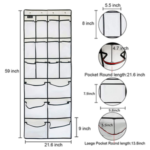 Hanging <b>Shoe</b> Organizer for Closet Large Mesh Pockets Hanging <b>Shoe</b> Rack Holder Hanger Over the Door <b>Shoe</b> Organizers - Product Image 2