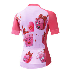 Mujeres verano Ciclismo Jersey manga corta Rosa bicicleta Ropa carretera equipo bicicleta uniforme ropa deportiva Ciclismo <span class=keywords><strong>Maillot</strong></span> - Product Image 1