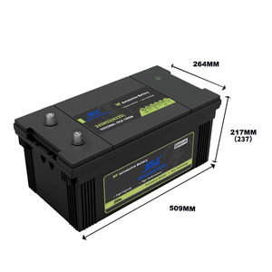 แบตเตอรี่รถยนต์ N220 12V 220Ah 1490CCA แบตเตอรี่ตะกั่วกรดสำหรับสตาร์ทรถยนต์ - Product Image 2