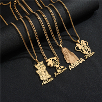 Custom Nameplate Necklaces for Couples 