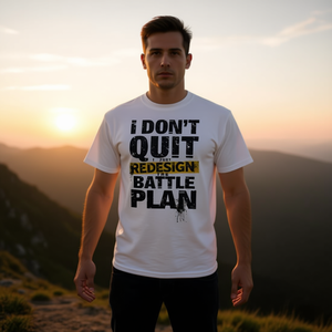 Camiseta sin mangas personalizable con el nuevo diseño 'I Don't Quit' Battle Plan, para personalizar el plan de vida, color rojo - Product Image 3