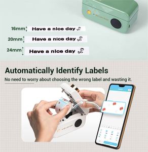 <span class=keywords><strong>Phomemo</strong></span> <span class=keywords><strong>D50</strong></span> Mini Tragbarer Kabelloser Etikettendrucker Selbstklebender Aufkleber Druckmaschine Etikettenrolle Thermodrucker - Product Image 2