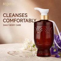 Gel Douche Parfumé OEM ODM 500ml Longue Durée Parfum Cacao Chêne Caféine Éclaircissant Beurre de Cacao Hydratation Profonde