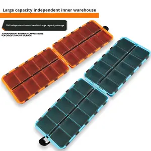 NEWMAJOR Cajas de Pesca ABS, Caja de Señuelos Plegable con Tapa Abatible, Multifuncional, No Impermeable, Accesorio de Almacenamiento de Fábrica - Product Image 4