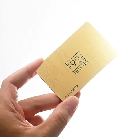 QR kodu 4K altın NFC Metal kartvizit ile High-end özel kart