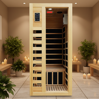Ukuran 2 orang spektrum penuh kunci hemkanada kayu ruang Sauna inframerah jauh