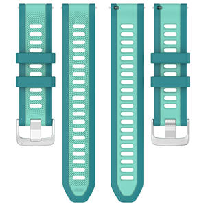 <span class=keywords><strong>Correa</strong></span> de reloj inteligente para Garmin TPU, pulsera de muñeca de 20mm y 22mm, <span class=keywords><strong>Correa</strong></span> universal texturizada de doble tono para <span class=keywords><strong>Forerunner</strong></span> 165 - Product Image 3