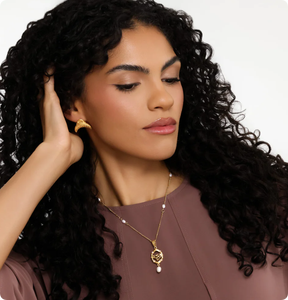 Inspire Jewelry, Joyería Islámica de Moda en Acero Inoxidable, Collar de Perlas Enmarcadas Farah Joy, Nuevo Diseño, Precio al por Mayor Personalizado - Product Image 4