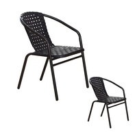 YWJ Yaweijia Chaises de patio en plastique bon marché d'usine Chaises de salle à manger blanches Chaise de jardin à pieds en métal Mobilier d'extérieur