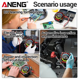 Cho aneng 626 độ chính xác cao kỹ thuật số vạn năng với 6000 đếm va điện áp màu hiện tại Detector <span class=keywords><strong>LCD</strong></span> hiển thị Tester - Product Image 2